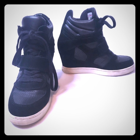 Ash Shoes - Ash Limited Edition "Cool" Suede Wedge Sneakers